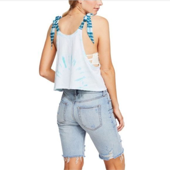 Free People Ocean Breeze Koa Tank Top. S, M - Picture 2 of 9